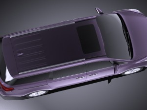 Kia Sedona 2017 vray 3D Model