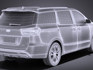 Kia Sedona 2017 vray 3D Model
