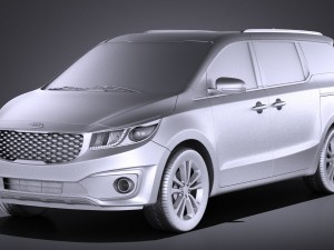 Kia Sedona 2017 vray 3D Model