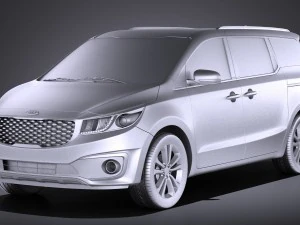 Kia Sedona 2017 vray 3D Model