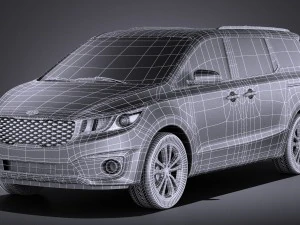 Kia Sedona 2017 vray 3D Model