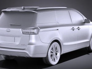 Kia Sedona 2017 vray 3D Model