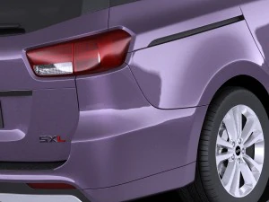 Kia Sedona 2017 vray 3D Model