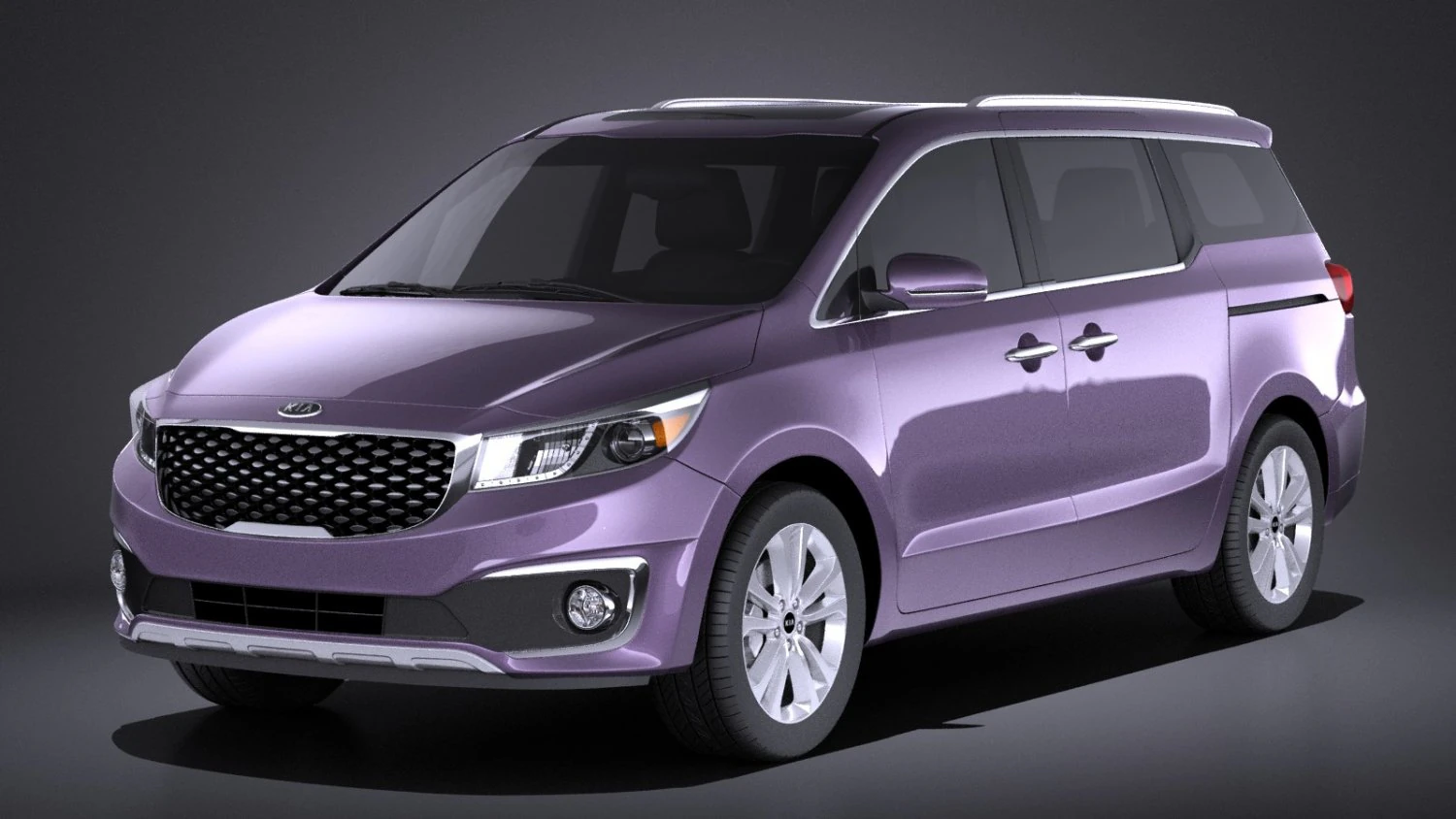 Kia Sedona 2017 vray 3D Model .c4d .max .obj .3ds .fbx .stl .blend