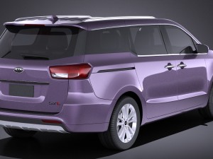 Kia Sedona 2017 vray 3D Model