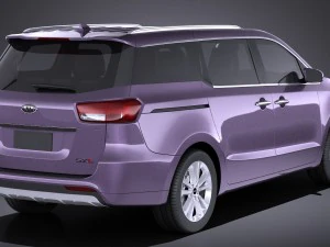 Kia Sedona 2017 vray 3D Model