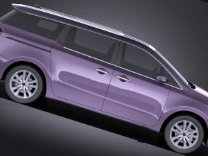 Kia Sedona 2017 vray 3D Model