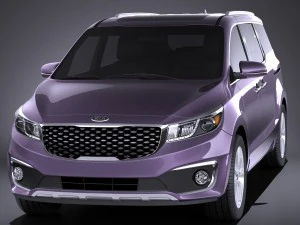 Kia Sedona 2017 vray 3D Model