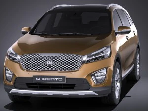 Kia Sorento 2017 vray 3D Model