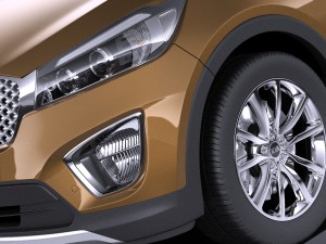Kia Sorento 2017 vray 3D 模型