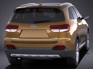 Kia Sorento 2017 vray 3D 模型