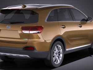 Kia Sorento 2017 vray 3D 模型