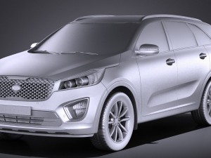 Kia Sorento 2017 vray 3D 模型