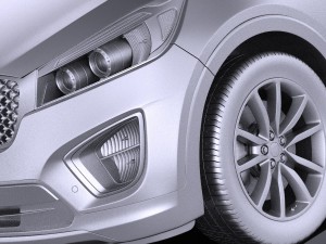 Kia Sorento 2017 vray 3D 模型