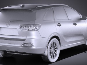 Kia Sorento 2017 vray 3D 模型