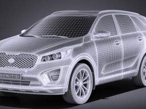 Kia Sorento 2017 vray 3D 模型