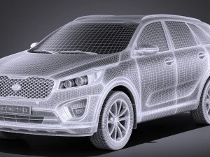 Kia Sorento 2017 vray 3D Model