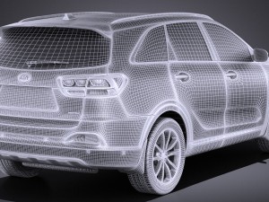 Kia Sorento 2017 vray 3D 模型
