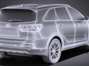Kia Sorento 2017 vray 3D Model