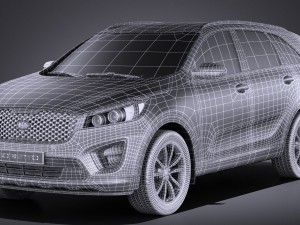 Kia Sorento 2017 vray 3D 模型
