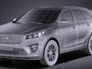 Kia Sorento 2017 vray 3D Model