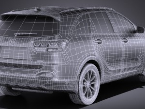 Kia Sorento 2017 vray 3D 模型