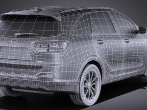 Kia Sorento 2017 vray 3D Model