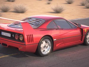 Ferrari f40 1987 3D Model