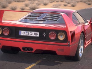 Ferrari f40 1987 3D 모델
