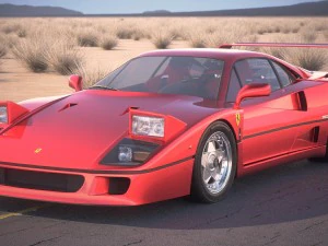 Ferrari f40 1987 3D Model