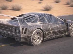 Ferrari f40 1987 3D Model