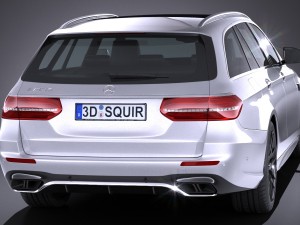 Mercedes-Benz E63 AMG Estate 2017 Modèle 3D