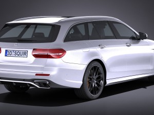 Mercedes-Benz E63 AMG Estate 2017 Modèle 3D