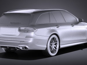 Mercedes-Benz E63 AMG Estate 2017 Modèle 3D