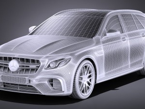 Mercedes-Benz E63 AMG Estate 2017 Modèle 3D