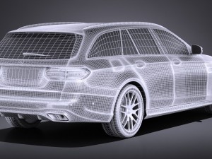 Mercedes-Benz E63 AMG Estate 2017 Modèle 3D