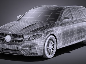 Mercedes-Benz E63 AMG Estate 2017 Modèle 3D