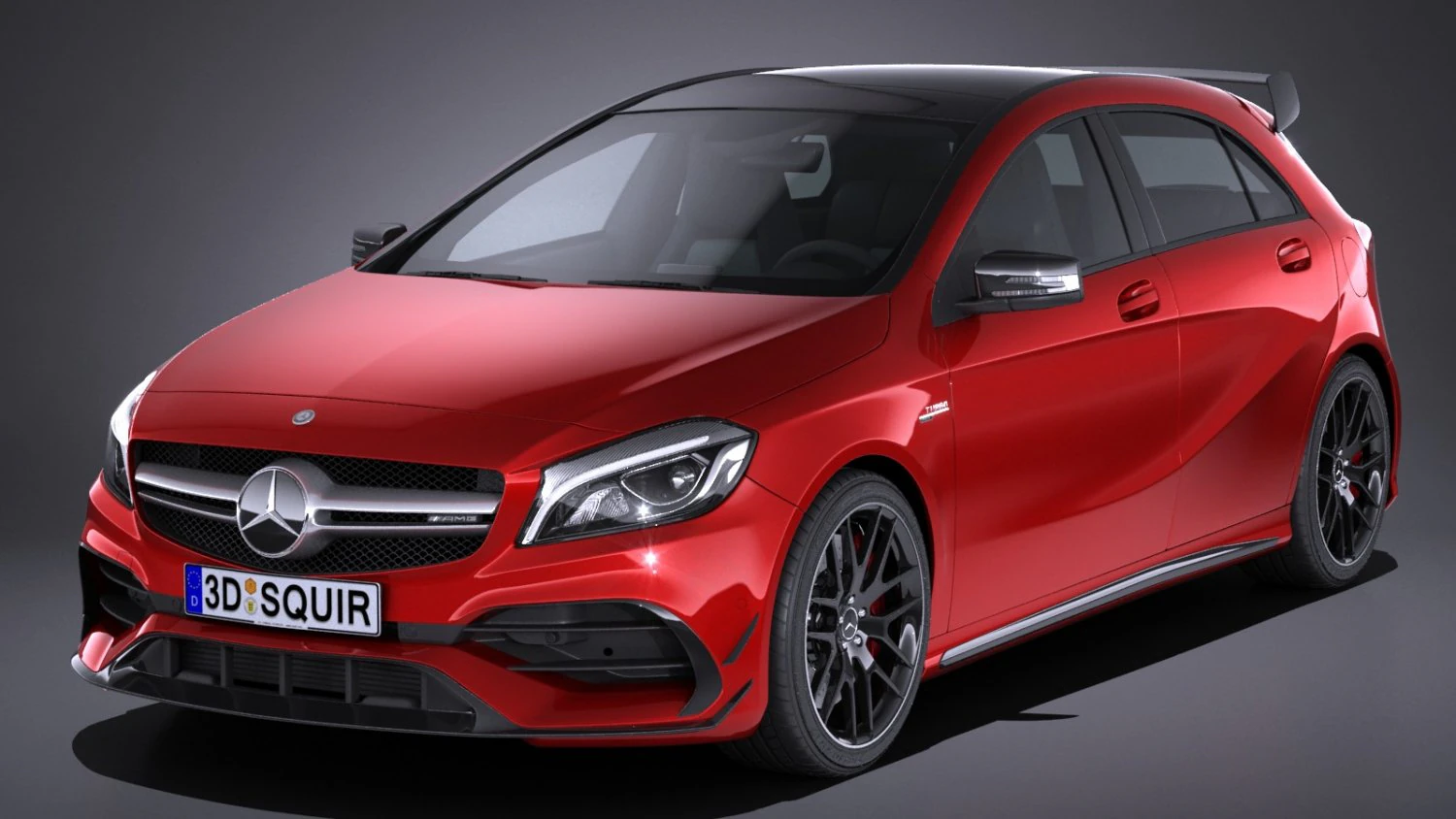 Mercedes-Benz A45 AMG 2017 3D Model .c4d .max .obj .3ds .fbx .stl .blend 