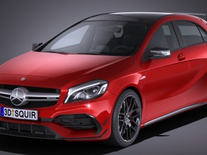 Mercedes-Benz A45 AMG 2017 3D Model