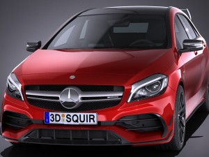 Mercedes-Benz A45 AMG 2017 3Dモデル