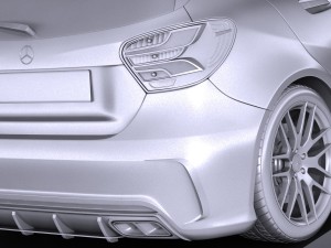 Mercedes-Benz A45 AMG 2017 3Dモデル