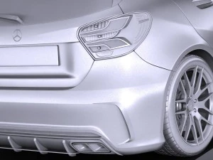 Mercedes-Benz A45 AMG 2017 3D Model