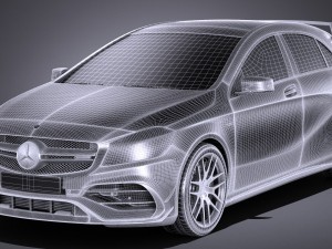 Mercedes-Benz A45 AMG 2017 3Dモデル