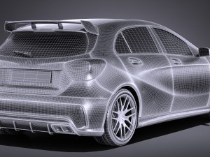 Mercedes-Benz A45 AMG 2017 3Dモデル