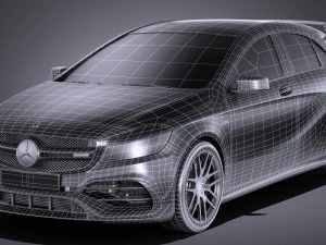 Mercedes-Benz A45 AMG 2017 3D Model