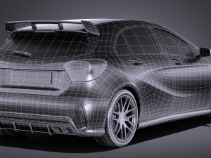 Mercedes-Benz A45 AMG 2017 3Dモデル