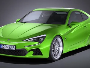 Generic Coupe GT 2017 3D Model