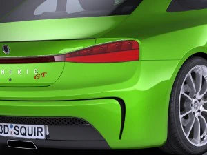 Generic Coupe GT 2017 3D Model