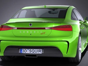 Generic Coupe GT 2017 3D Model