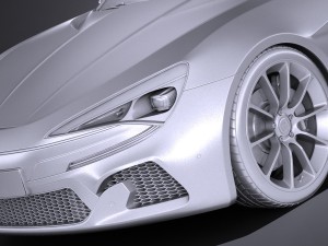 Generic Coupe GT 2017 Model 3D